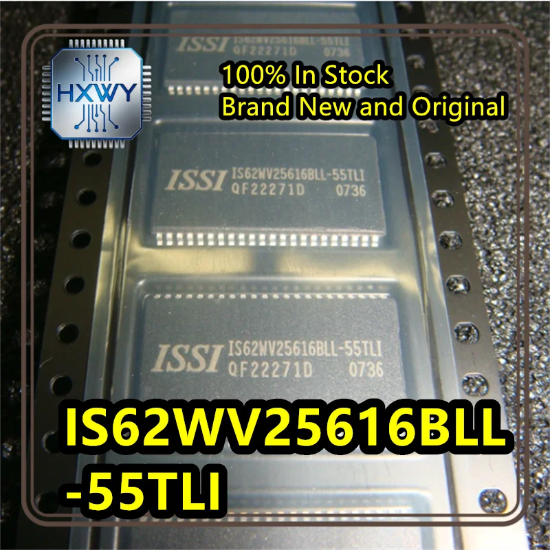 (5/20 units) IS62WV25616BLL-55TLI IS62WV25616BLL TSOP44 4Mbit Asynchronous SRAM Brand New Original In Stock Electronic Device IC