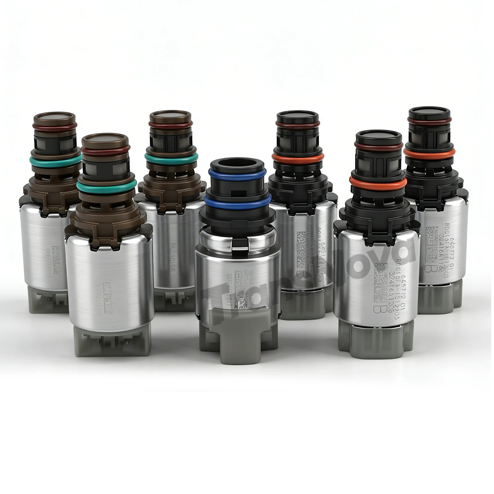 TransNova New 6R80 Transmission Solenoid Kit 7PCS Valve Body Solenoid Valve Set For Ford F150 Explorer RANGER LINCOLN 2011-2017