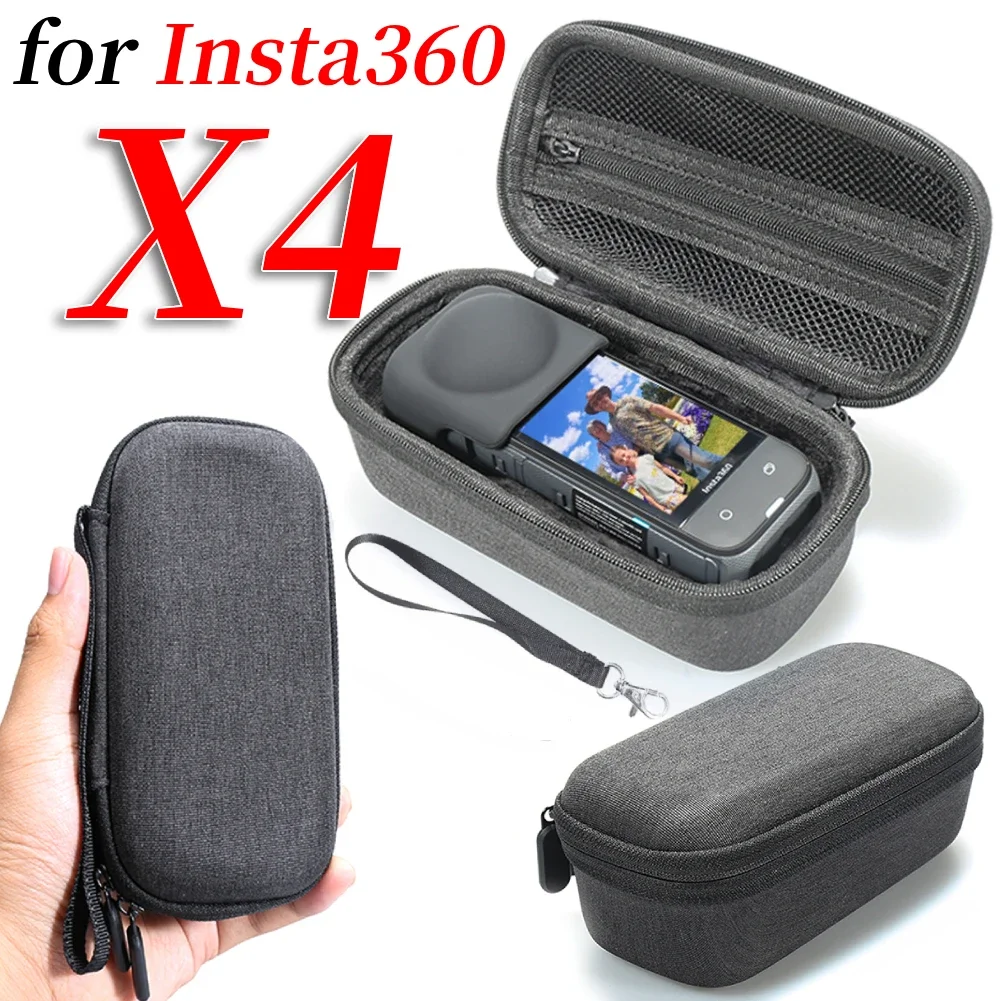 

Mini Storage Case for Insta360 X4 Accessories Anti-scratch Portable Storage Bag for Insta 360 X4 Action Camera Carrying Bag