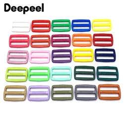 50Pcs Plastic Tri-Glide Slider Buckle 16/20/25mm Adjustment Clasp Backpack Strap Bag Belt Luggage Webbing DIY Sewing Accessories