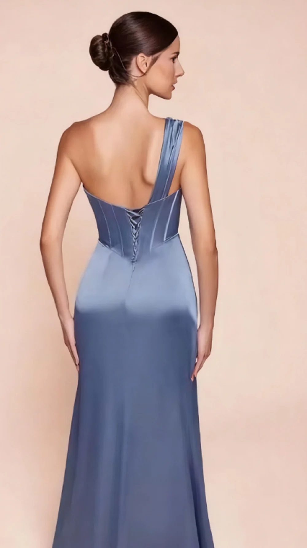 

LOVE DORIS Bridesmaid Dresses Lavender Evening Dress Sweetheart Corset One Shoulder Criss-Cross Mermaid Evening Dress Customized