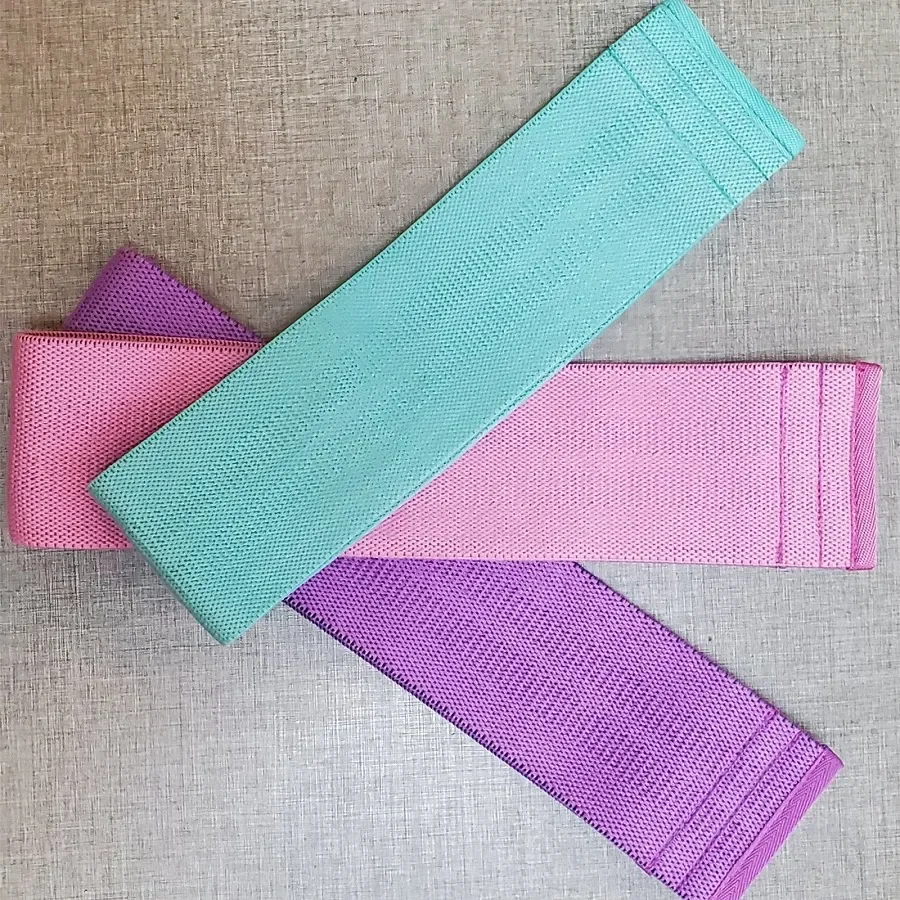 

Custom Yoga Non-Slip Booty Loops Fabric Latex Resistance Bands Stretch Loops Exercise Workout Bands