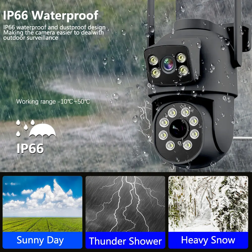 New Wifi Security Set 8MP 4K 16CH NVR Wireless IP CCTV Kit Camera Auto Tracking System WiFi Wireless Security PTZ Camera System