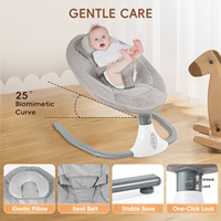 Baby Swing for Infants 0-18 Months, Auto Rocker with Remote Control, 12 Soothing Songs, 4 Speed Settings, Timer & Bluetooth