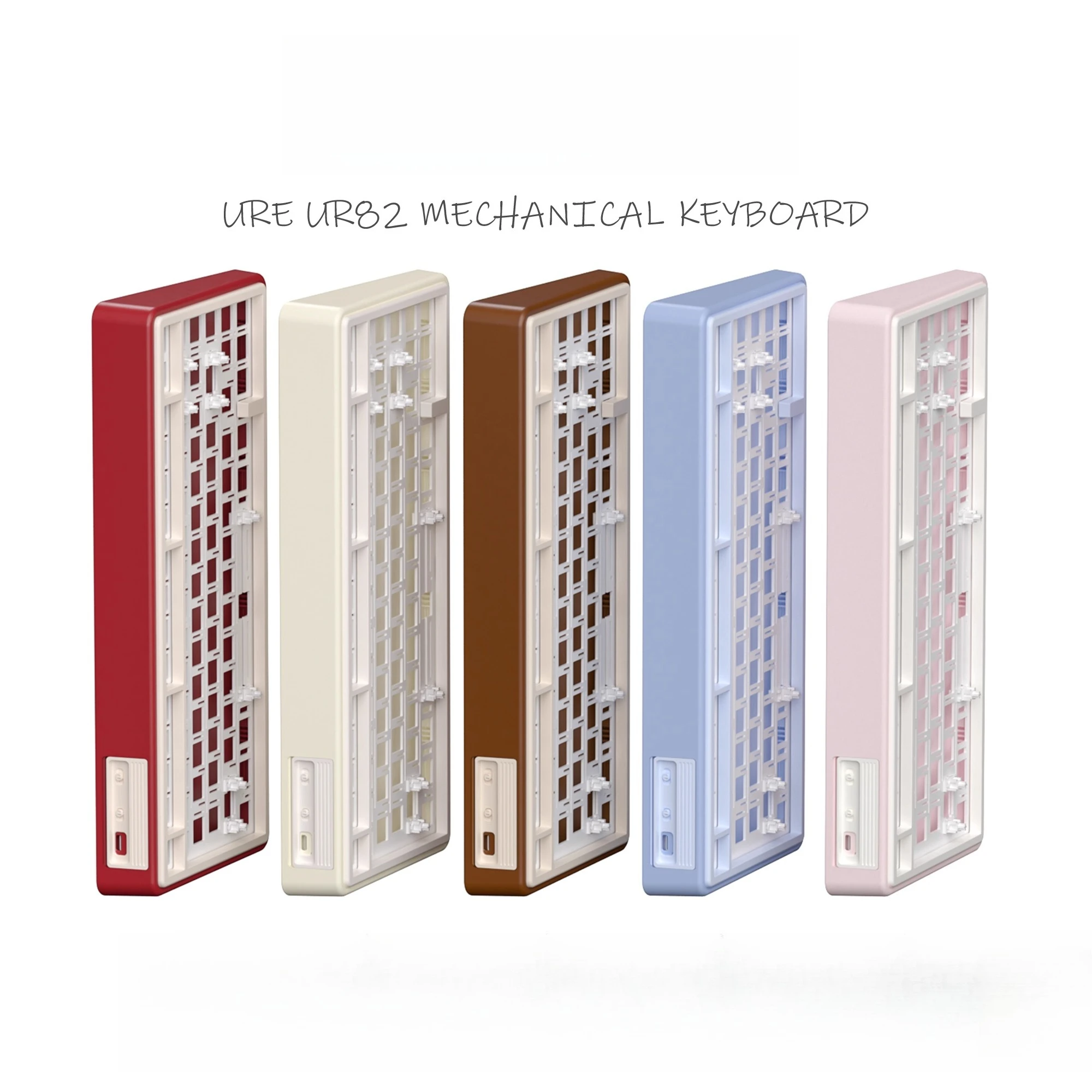 

UR82 Tri-Mode Mechanical Keyboard Wireless Bluetooth Customized RGB Gasket Hi-Fi Hot Swap QMK/VIA Gaming/Office Keyboard Kit