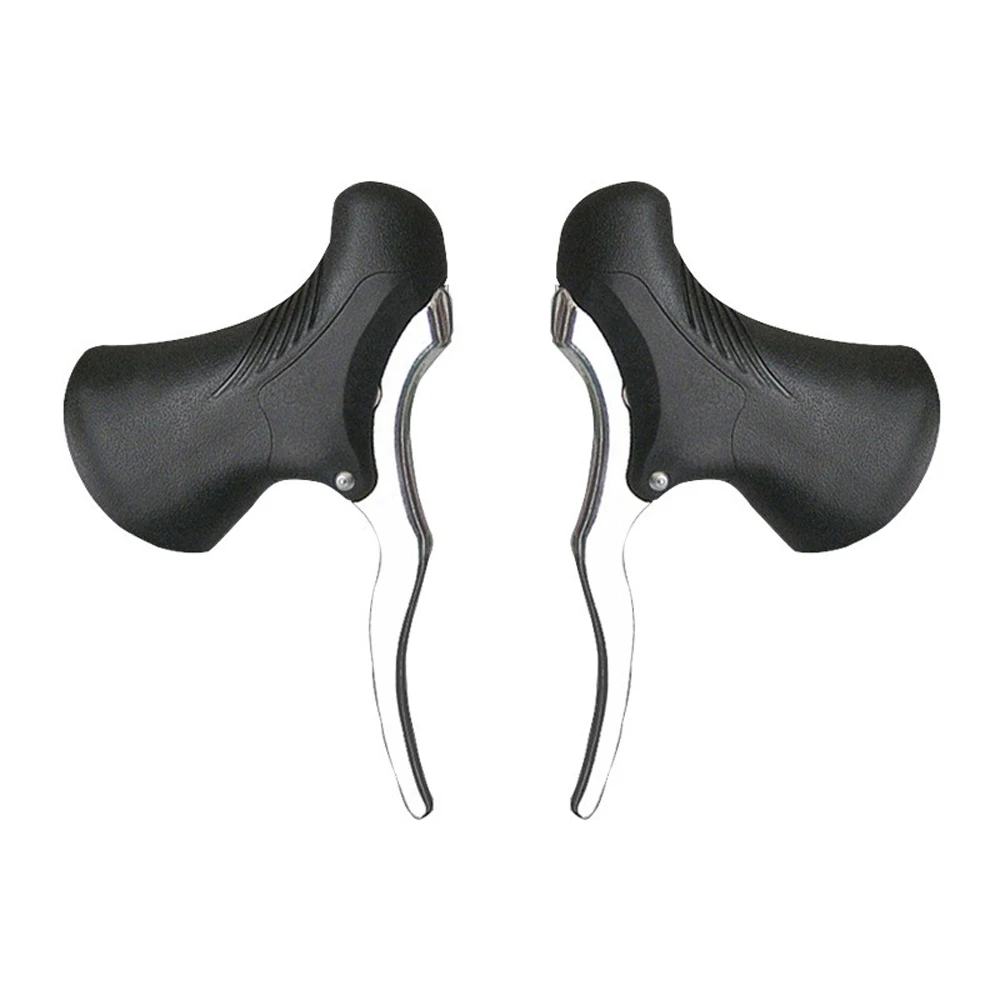 Road Bike Front & Rear Mountain Bike Anti-slip Bike Drop Bar Cycling Brake Levers Bicycle Brake Handle Handlebar Set