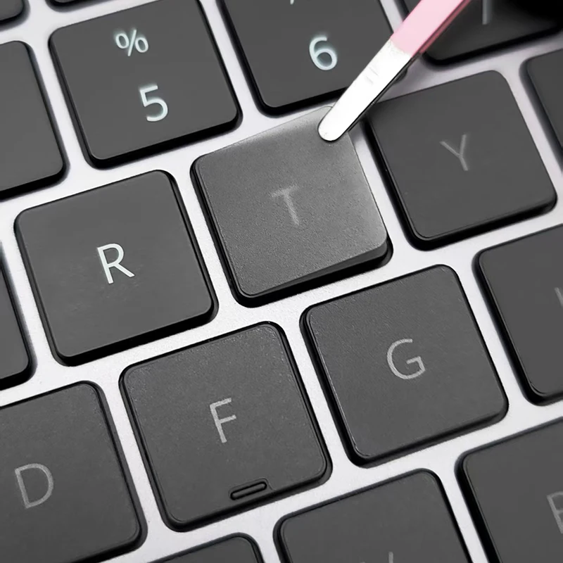 (Us American Version) Translucent Gray Mbp Suitable for Apple Mac Book Keyboard Stickers, Translucent Protective Stickers, Compatible with 13- 16inch MacBook Air/Pro