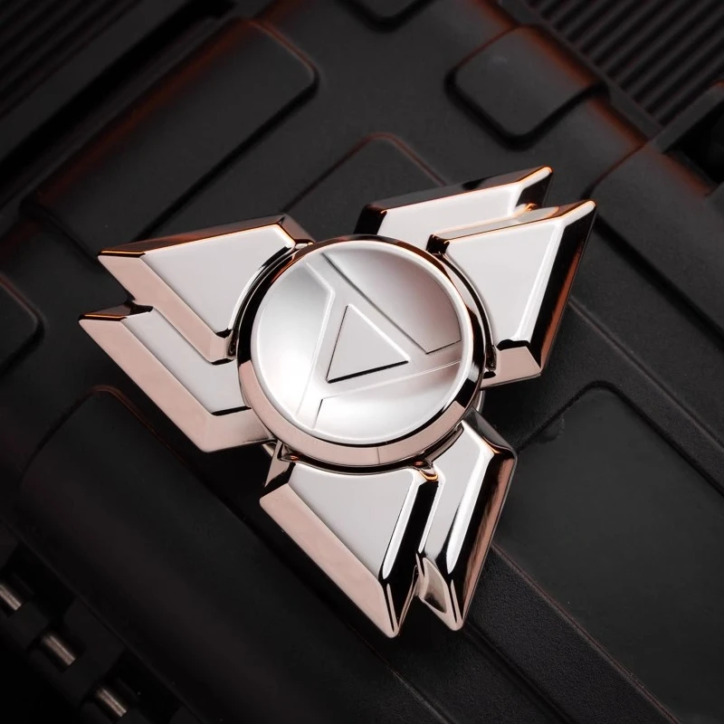 Liumang 2025 Nuovo giocattolo da tavolo di decompressione con giroscopio meccanico doppio EDC con punta delle dita in metallo