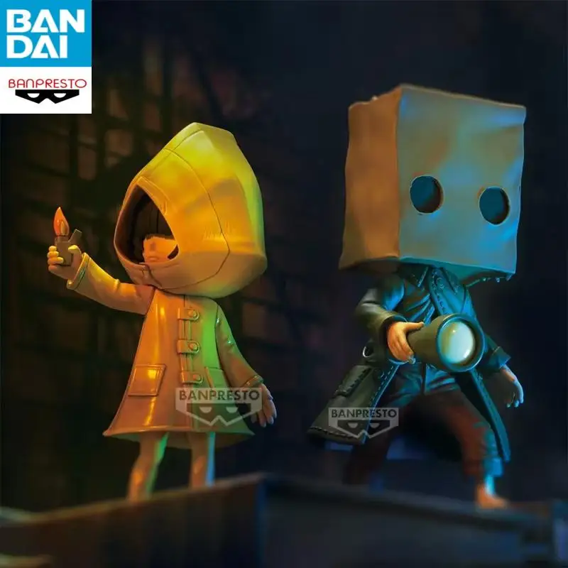 

Genuine in stock BANDAI NAMCO Little Nightmares Party Halloween Show Mono Six PVC 17cm Anime Figure Model Desktop ornament Toy