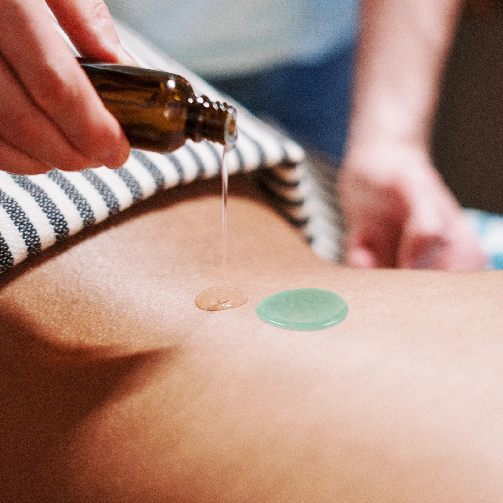 

Water Drop Massage Stone Natural Scraping Plate Portable Spa Stone Thumb Scraper Relaxing Massage Tool for Muscle Joint Care