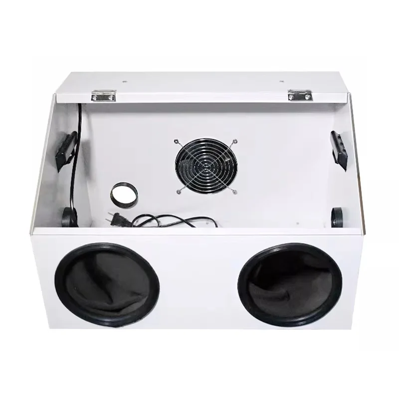 Water Curtain Spray Booth Home Use Small Workbench Exhaust Fan Model Toy Doll Painting Spray Negative Pressure Exhaust Fan