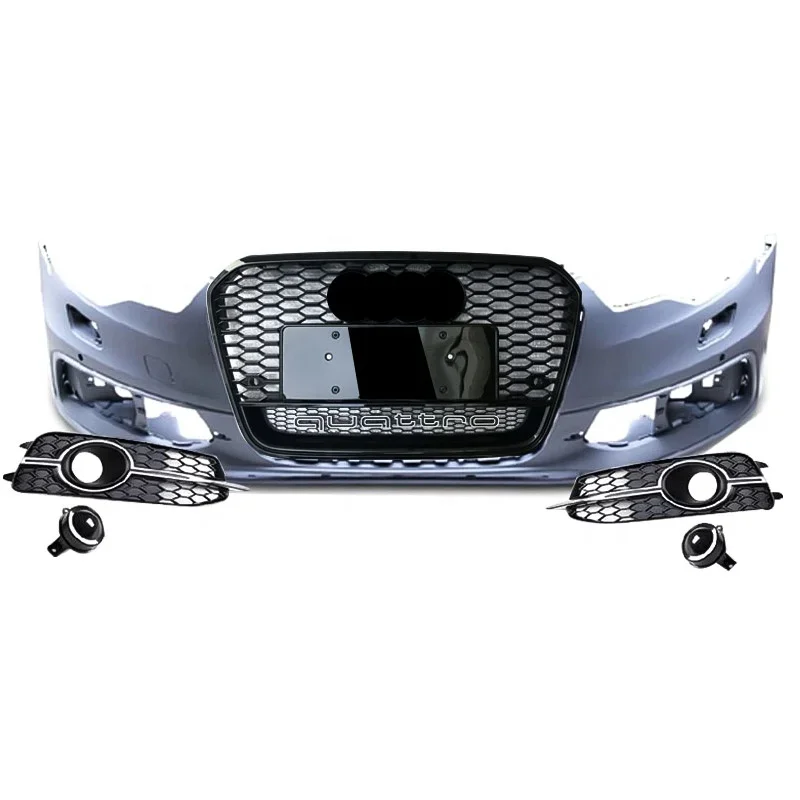 High quality Auto Body Kit For A6 C7 RS6 Style Front Bumper With grill All Accessory 2012 2013 2014 2015