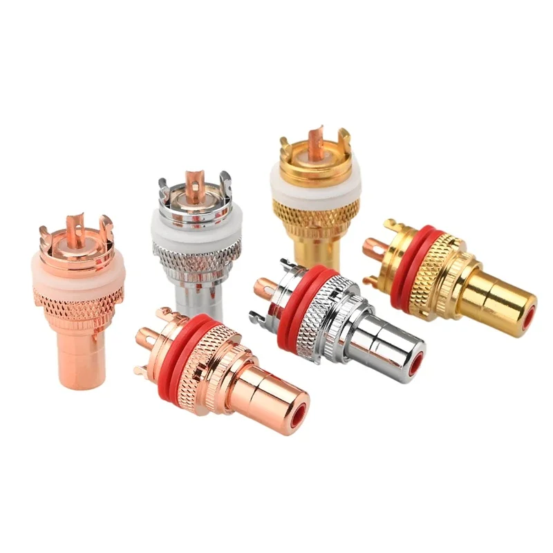 8 Stück Hifi RCA Buchse Stecker HiFi Audio Adapter Verstärker CD Player Anschluss