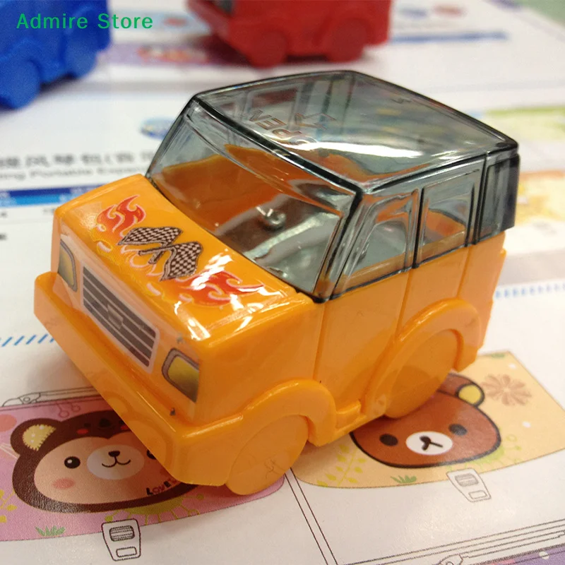 [G]Cartoon car styling Pencil Sharpener Creative Stationery Pencil Sharpener Cutter School Office Supplies