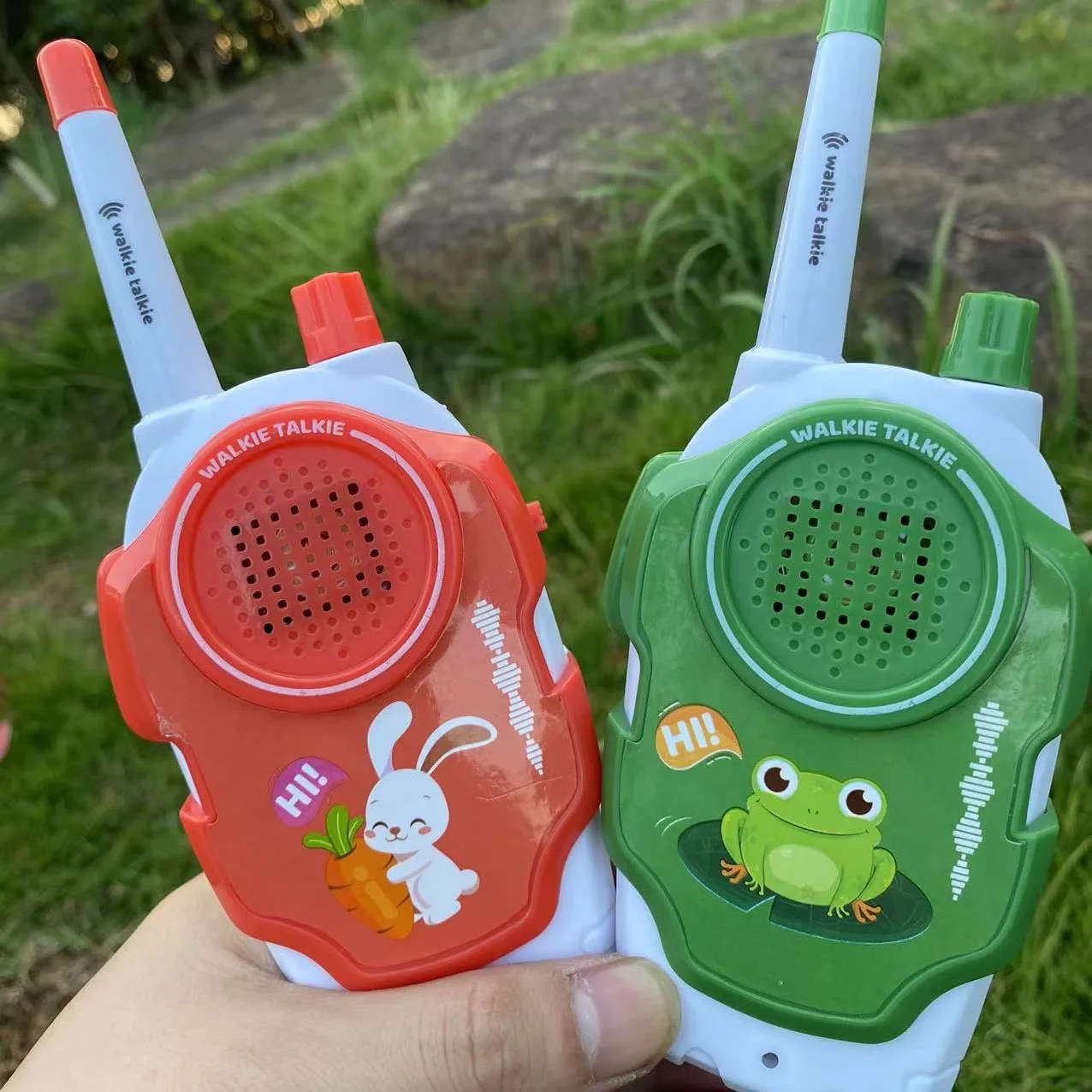 Kids Walkie Talkie Mini Phone Call Children Cartoon Talkie Walkie Long Range 2 Way Radio Interphone Boys Girls Birthday Gifts