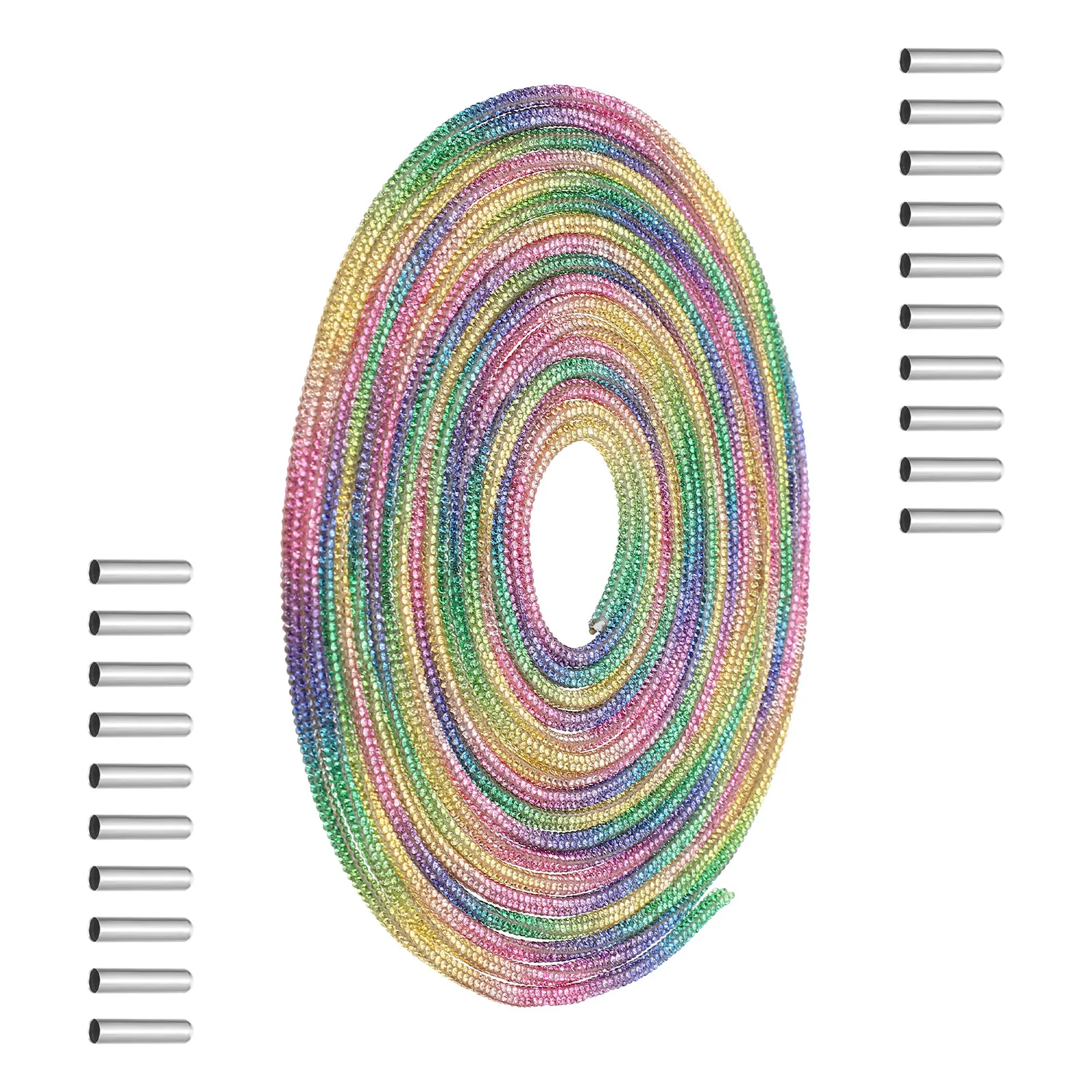 

Набор из 1 пары стразовых шнурков: стильные хрустальные шнурки для теннисных, беговых кроссовок и ботинок, универсальные завязки для обуви