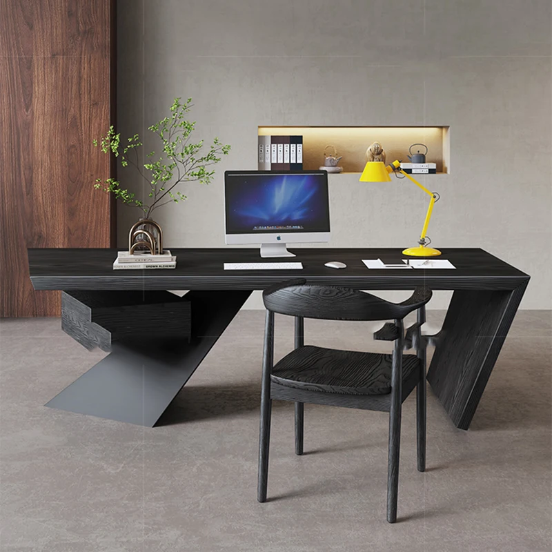 Computer Office Writing Desk Conference Study Work Executive Modern Desk Storage HeighTable Pour Ordinateur Home Furniture