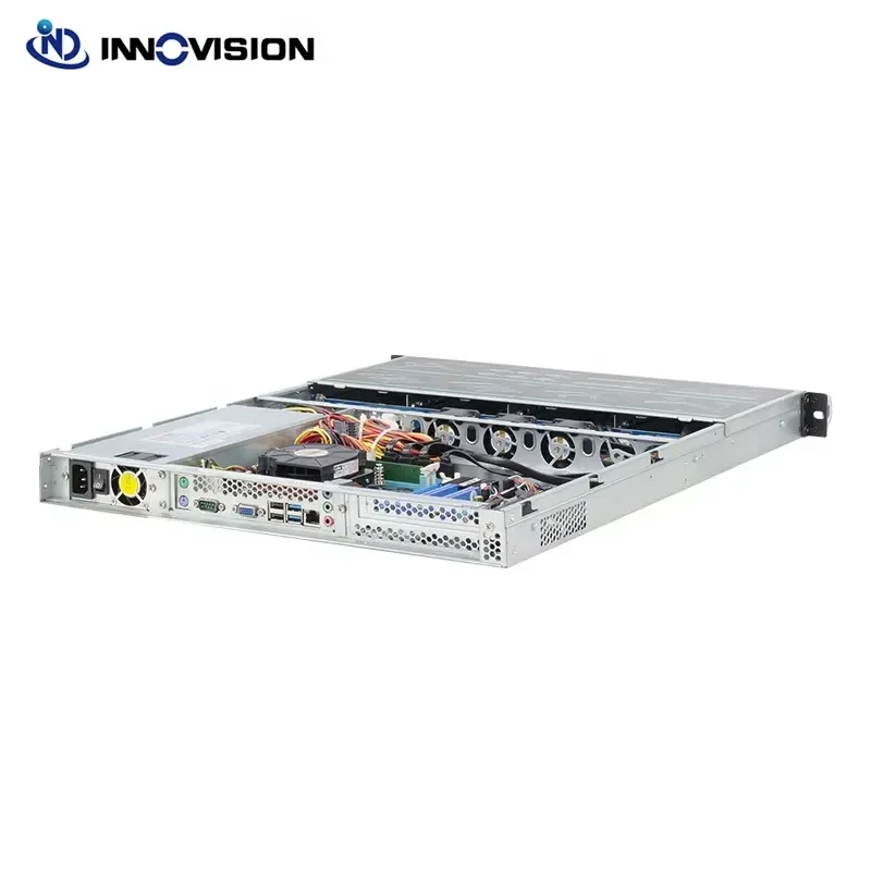 BOLRZO 1U Huge Data Storage 4 Bracket Hot Swap Rack Server Chassis