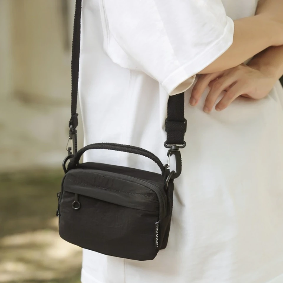 

Японская повседневная сумка через плечо для мужчин и женщин, ультралегкая нейлоновая портативная сумка для мобильного телефона, мини-сумка для прогулок на открытом воздухе, спортивная сумка через плечо