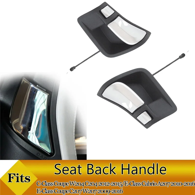 1 Pasang Penutup Trim Sakelar Pegangan Kunci Sandaran Penyesuaian Kursi Depan Mobil Assy untuk Benz W204 C204 W207 C207 2009-2016, Bagian B