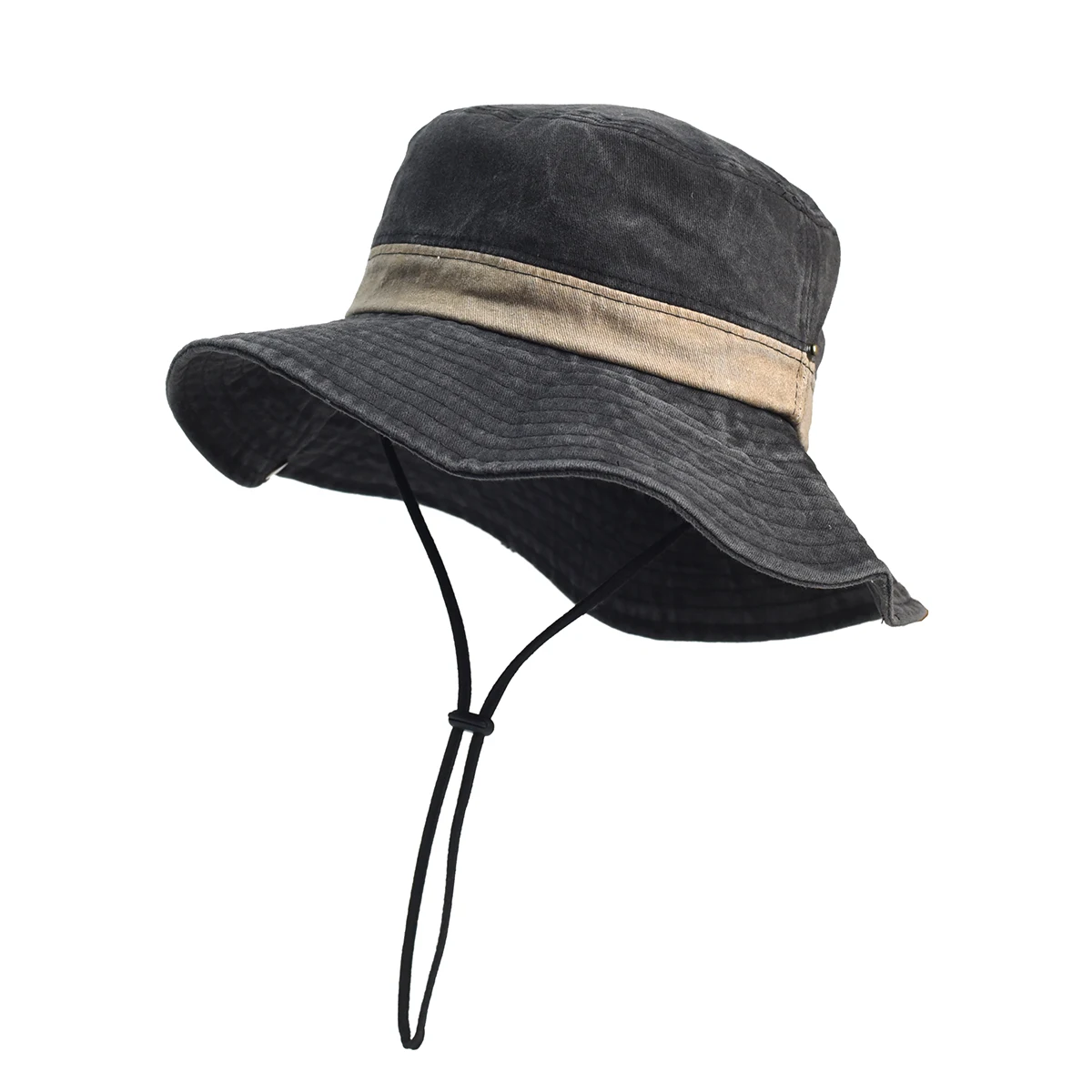 2024 Four Seasons Cotton Solid Bucket Hat Fisherman Hat Outdoor Travel Sun Cap for Men and Women