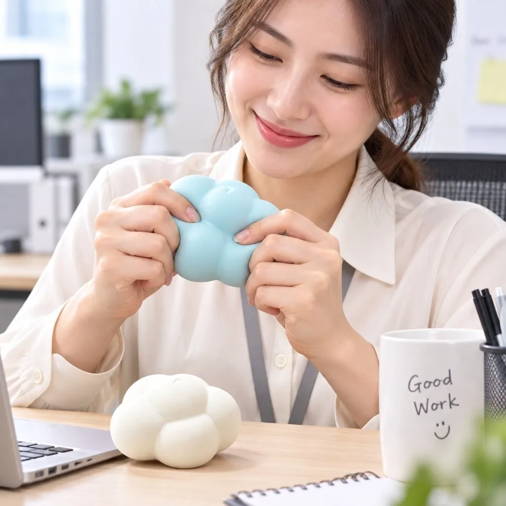 Slow Rebound Cloud Shape Squishy Toys Slow Rising Super Soft Cloud Squeeze Toys Cute Assorted Colors Slow Rising Toys