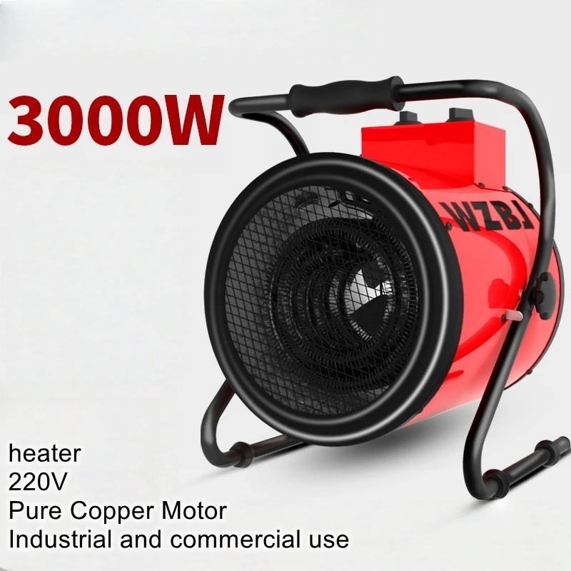 High-Power Industrial Heater 3KW Hot Air Blower Home Electric Heater