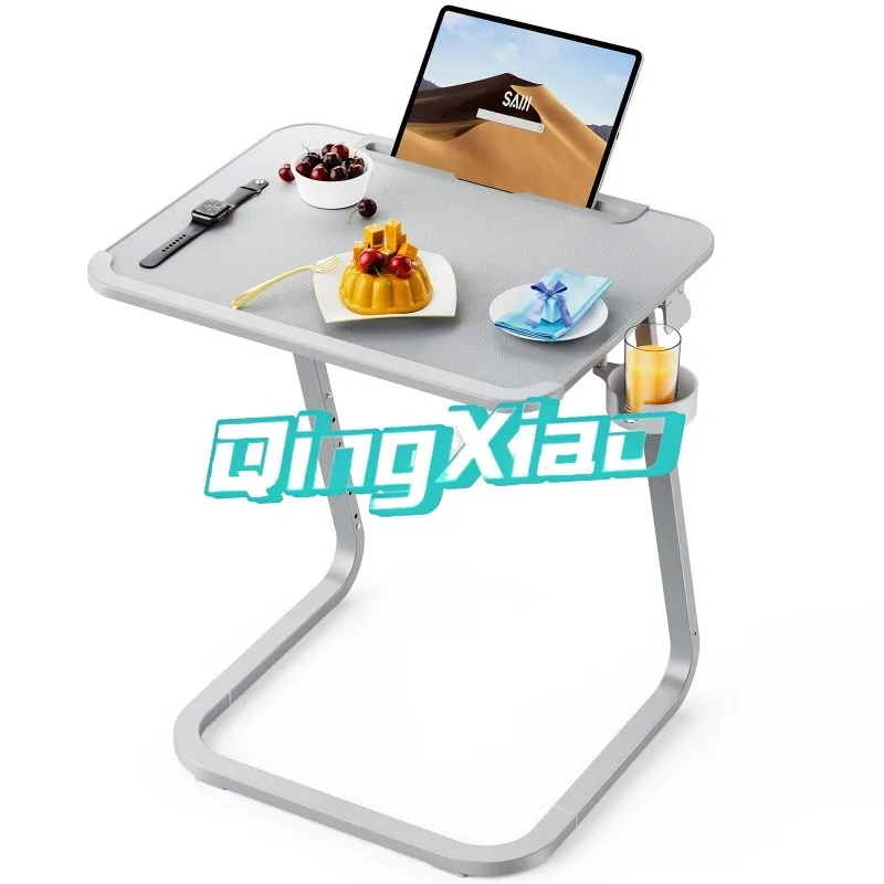 

Adjustable Mobile Bedside Laptop Desk Tiltable Reading Table For Sofa Bed Home Office Computer Stand With Caster Wheels For Room