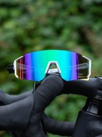 1PC/2PCS Large Cool Fashion Punk Glasses Geometric One-piece Plastic Wrap-Around  Eyewear For Daily Outdoor Cycling Accessories.