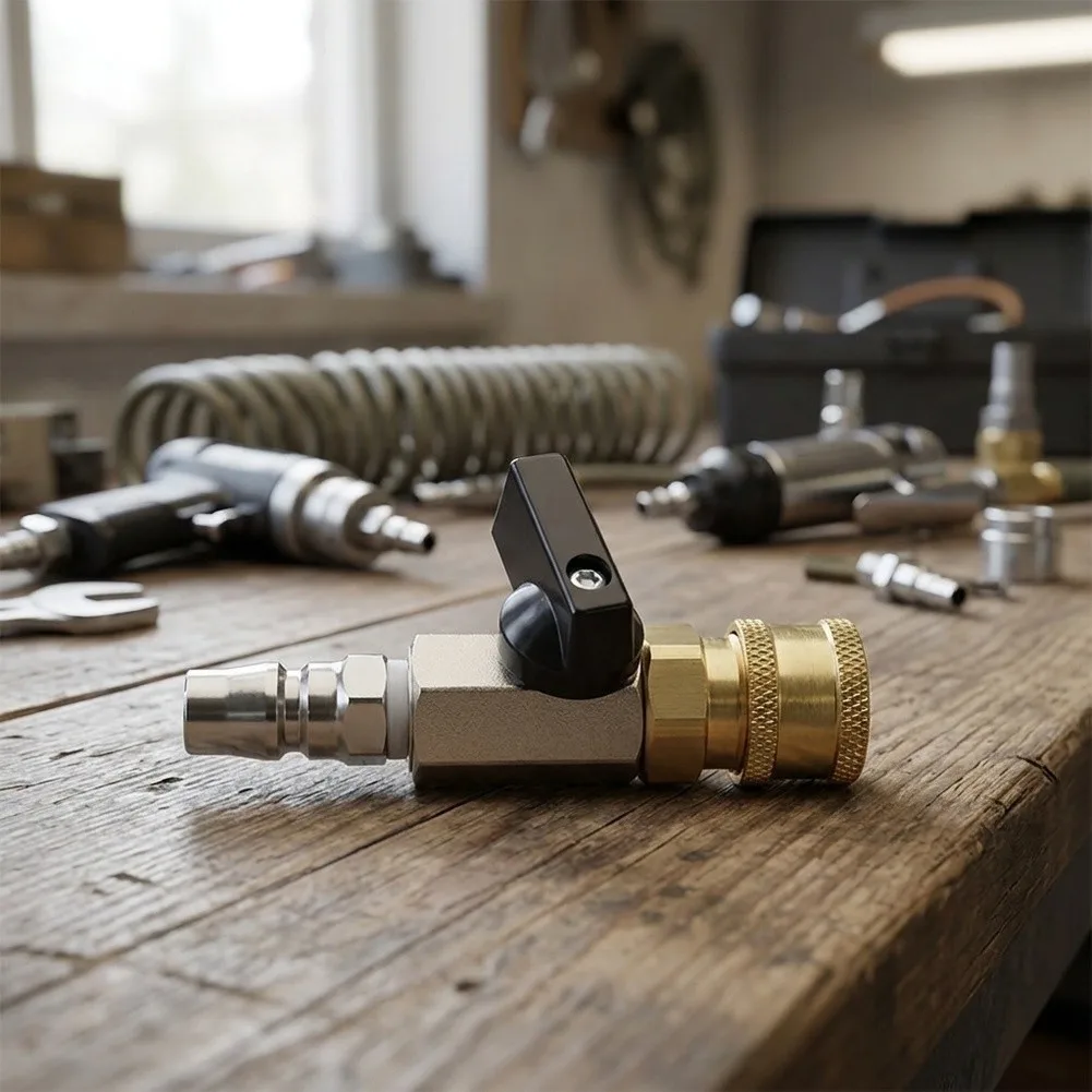 For Frequent Hose Changes Yellow Quick Connect Coupler for g1 4 Air Fitting One-button Design Rust Resistant Material