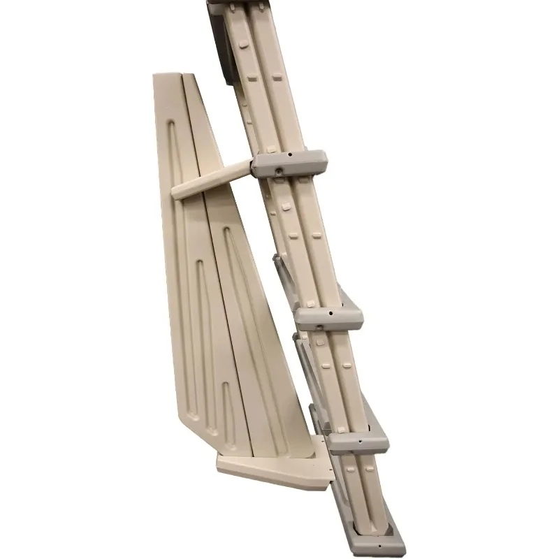 [XMSJ-Stock limitato, acquisto ora! ]6000X Scaletta da nuoto per piscina fuori terra per carichi pesanti per ponti regolabile da 42 pollici a 56 pollici ALTA