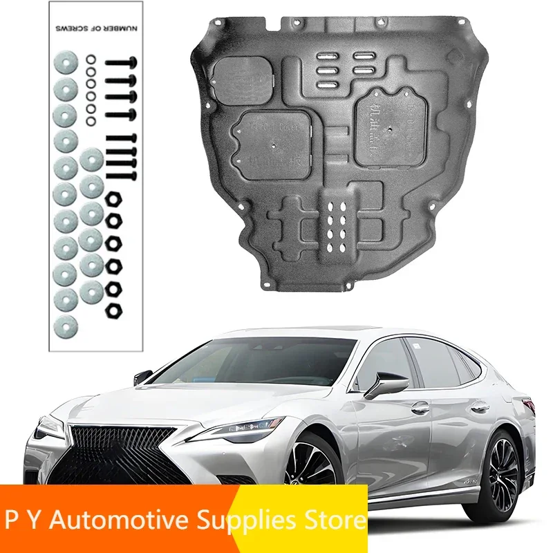 For Lexus ES260 2021-2023 2.5L 2022 Engine Guard Board Splash Shield Mud Fender Plate Cover Black Car Mudflap Mudapron Mudguard