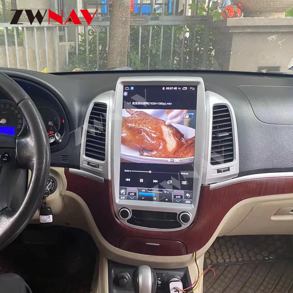 Android 11รถวิทยุสำหรับ Hyundai Santa Fe 2 2006 2007 2008-2012เครื่องเล่นวิดีโอมัลติมีเดีย DVD นำทาง GPS wiFi Head Unit