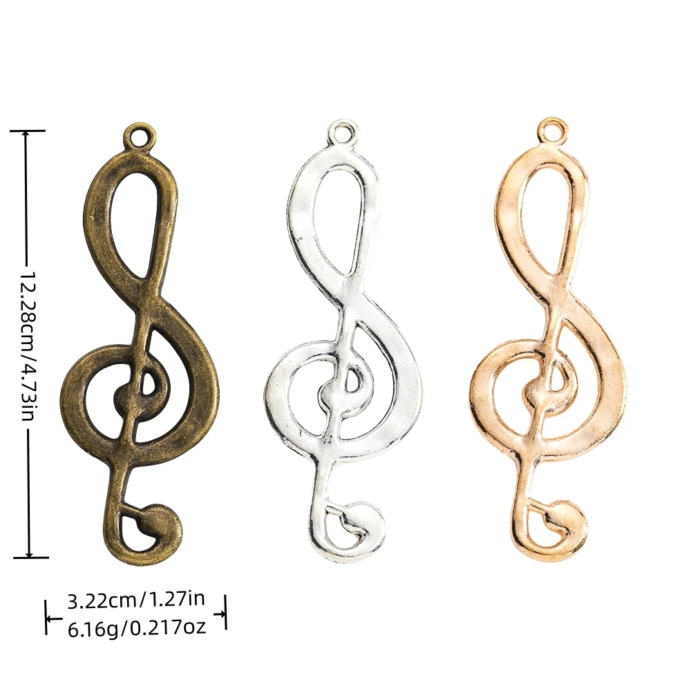 9pieces (Note music) vintage zinc alloy charm metal pendant DIY jewelry discovery making accessories 2913