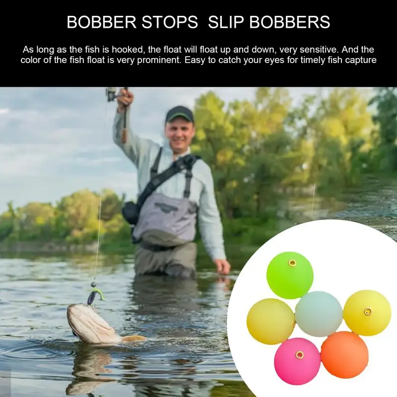 Fishing Bobbers Floats Slip Bobbers Buoyancy Ball Light Up Float Slip Fishing Rig Night Fishing Fishing Bobber With Bobber Stops