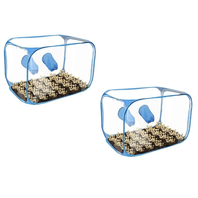 Mycology Fume Hood Portable Plastic Air Box Mushroom Grow Still Propagation Station Growing Kit(2Pc)