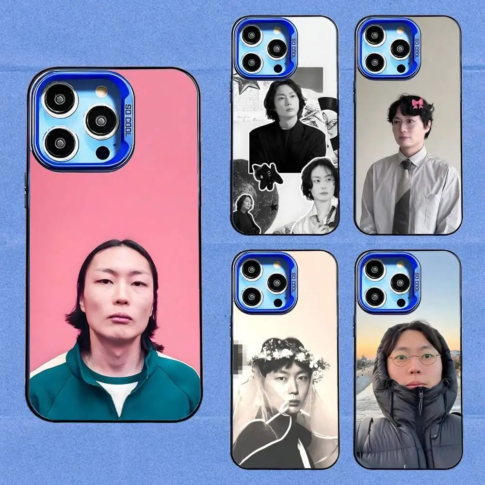 

Roh J-Jae W-Won Phone Case For iPhone 16,15,14,13,12,11,8,7,Pro,Max,Plus,Mini,XS,SE Blue Candy Matte Shockproof Green Cover