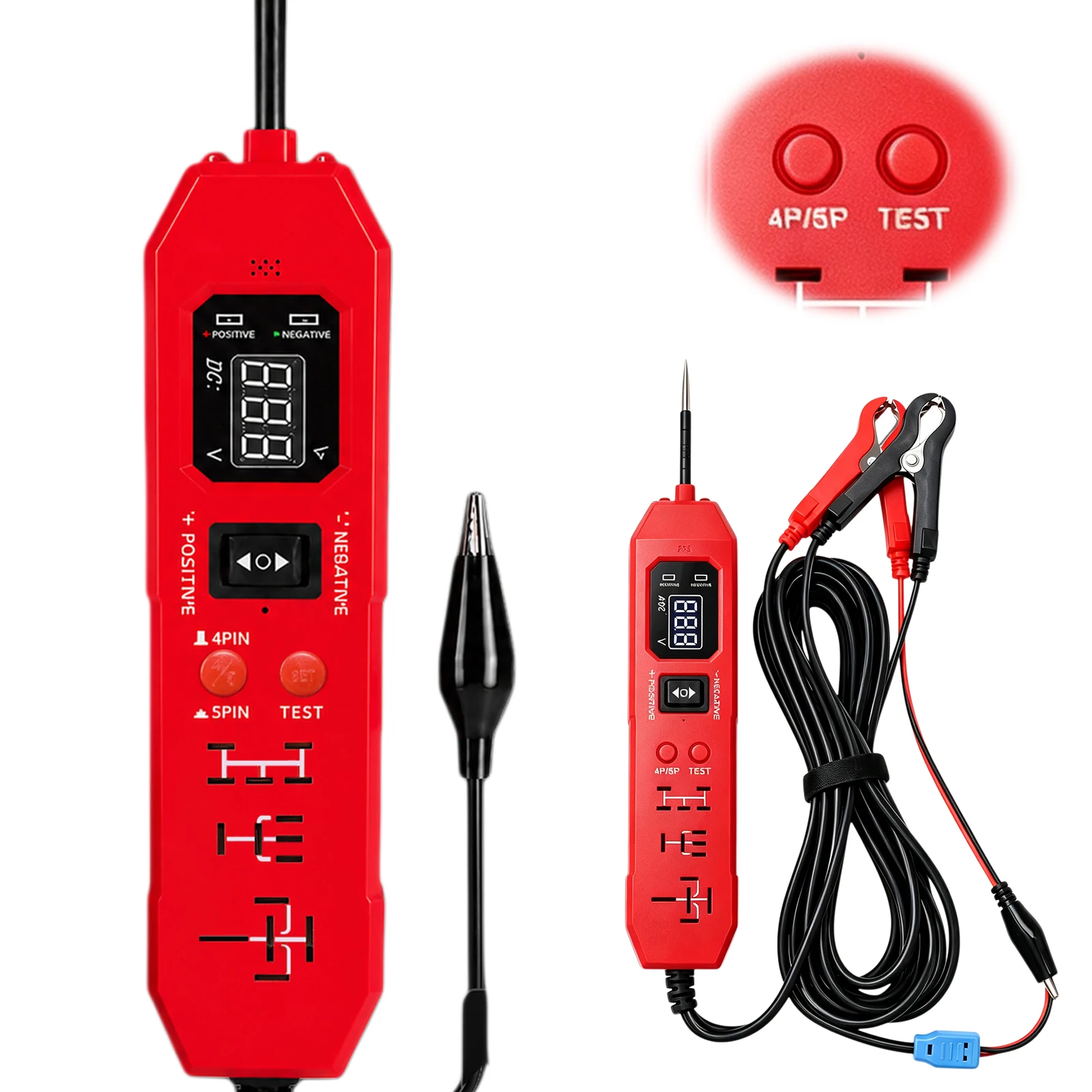 New Arrival! DW833 2 IN 1 Automotive Circuit Tester And Car Relay Tester Universal 12V/24V Automotive Electronic Relay Test Tool