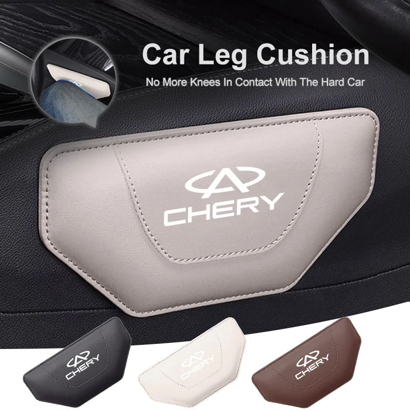 For Chery Leather Car Knee Cushion Knee Pad Pillow Thigh Support Auto Interior Accessories  ﻿ PRO 8 5X Amulet M11 Eastar Elara