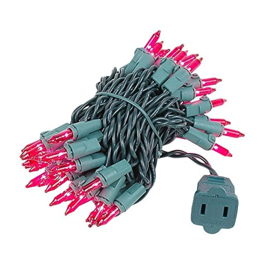 

11 Feet 50 Bulbs Traditional Incandescent Mini Lights, on Wire with 2.5" Spacing, Commercial Grade and UL Listed for Indoor/Out