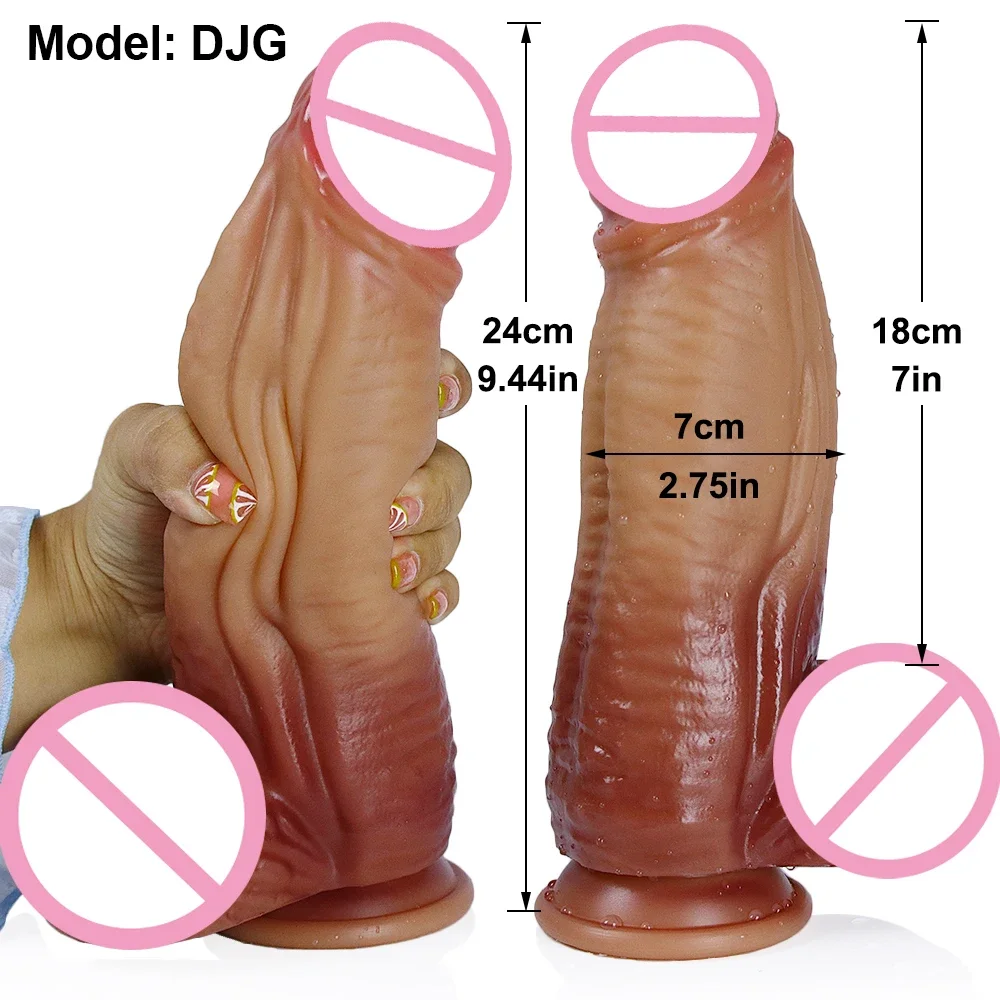 Super Fat Realistic Dildo Double Density Anal Dildos Huge Sucker Dick Malay Cock Giant Anal Dragon Thick Penis Adult Sex Toys 18