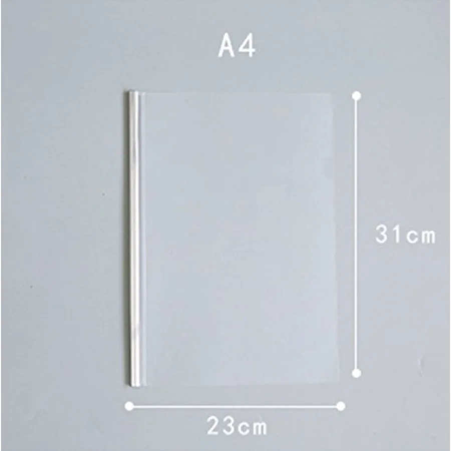 File Folder Clear Sliding Bar Report Covers with UType Sliding Bar 40 Sheet Capacity Office School Supplies Transparent Resume
