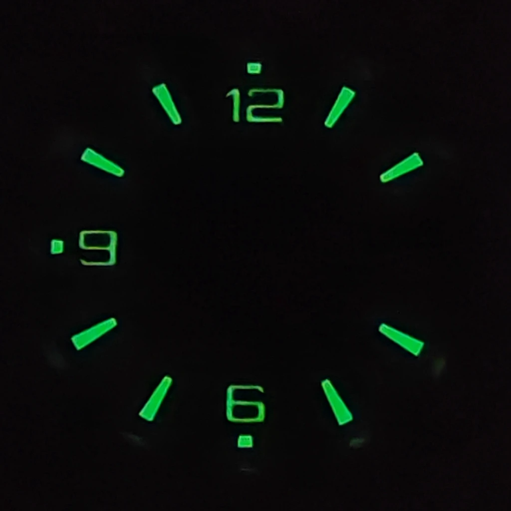 31mm Black Sterile Watch Dial With Date Windows Green Luminous Fit NH35 NH36 Automatic Movement Watches Accessories Parts