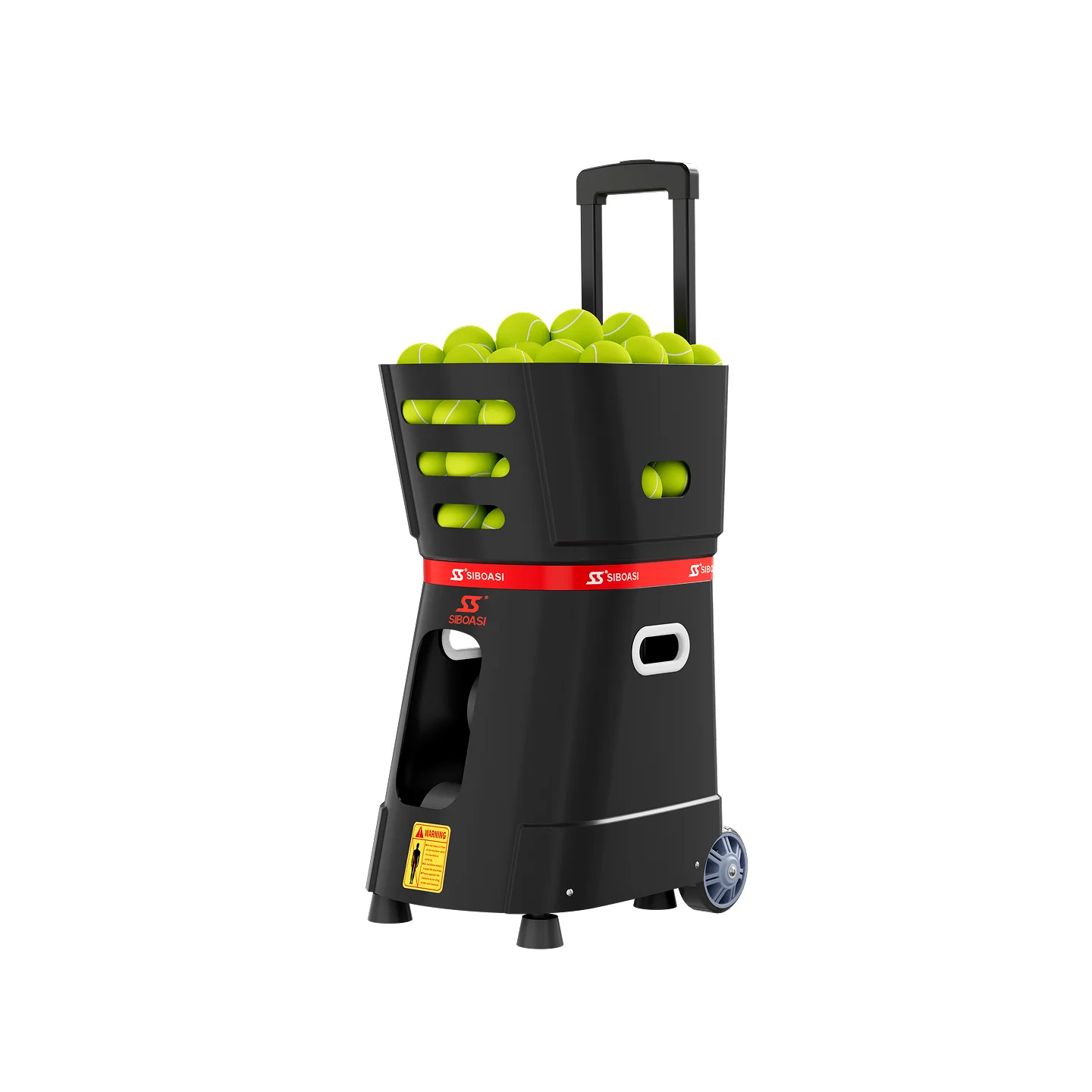 Portable Automatic Padel and Tennis Ball Machine - Durable ABS Material Adjustable Speed