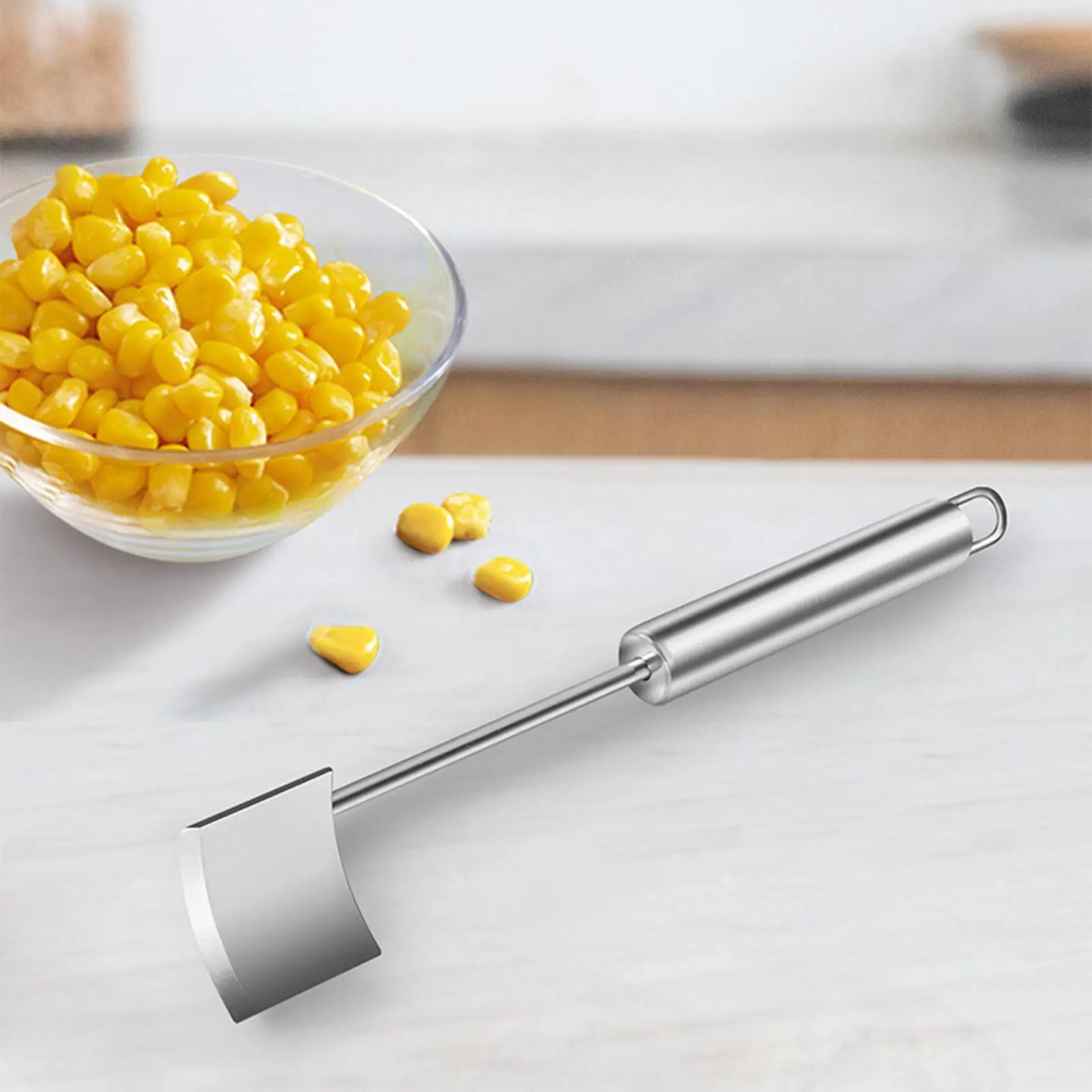 Corn Peel Stainless Steel Manual Tool Practical Convenient with Hanging Hole