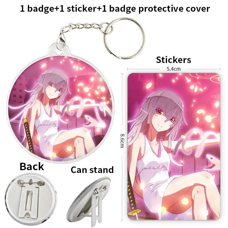 Medusa Nadeko Anime Character Game Soft Button Badge Brooch anchor Peripherals Pin Metal Personalized Jewelry Commemorative