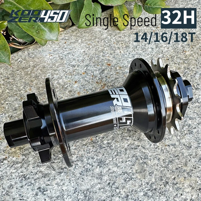 

KOOZER 450 32 holes Single speed hub 14T 16T 18T Sprocket 12x142 12x135 10x135 Rear Noisy cube 120 Click for MTB Dirt Jump bike