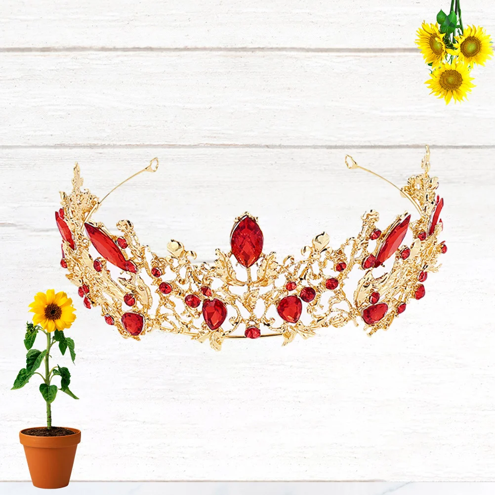 

Bridal Crown Elegant Crystal Alloy Tiara Wedding Hair Accessories Bride Headdress Glittering Decoration Bridal Crown