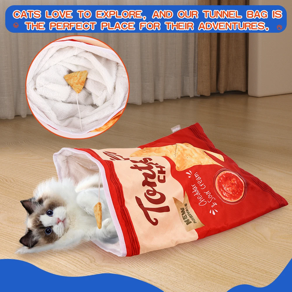 6 Halloween Gourmet Muster Designs Katzen tunnel Spielzeug, Katze Geburtstags geschenk, zusammen klappbare interaktive Katze Drill Bag Haustier Spielzeug – Detail 3