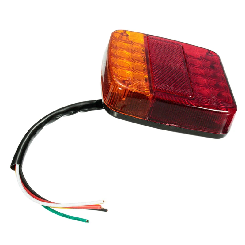 1pc 20LED 12V Waterproof Durable Car Truck LED Rear Tail Light Warning Lights Rear Lamp for Trailer Caravans